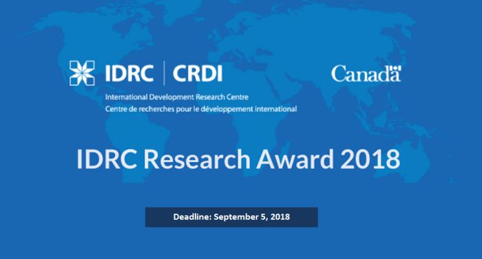 IDRC Research Awards for Masters, Ph.D., and Post-doctoral Students