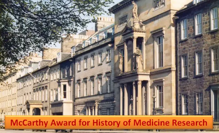McCarthy Award for History of Medicine Research