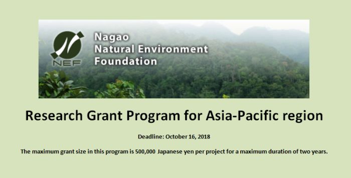 Nagao Natural Environment Foundation Research Grant Program