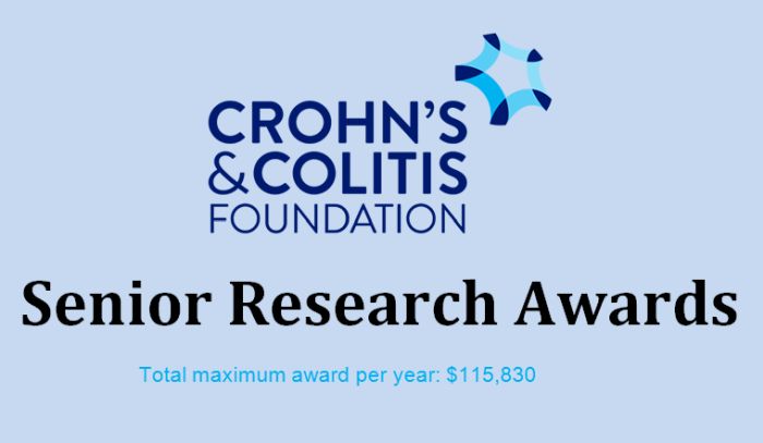 The Crohn's & Colitis Foundation Senior Research Awards