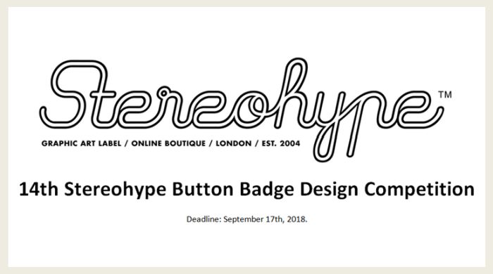 14th Stereohype Button Badge Design Competition