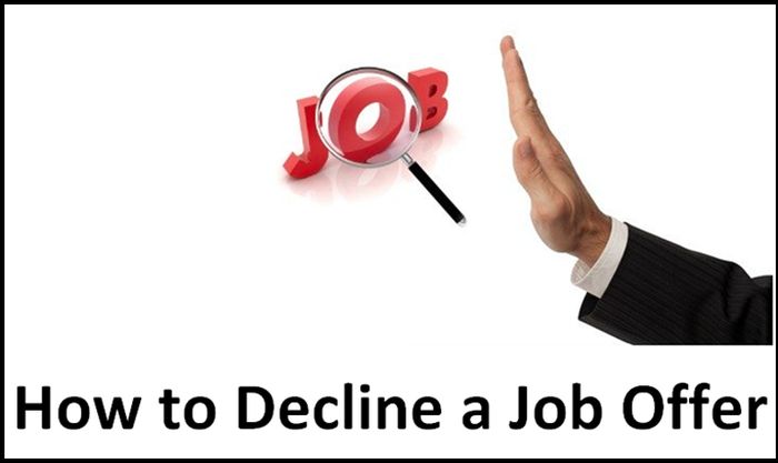How to Decline a Job Offer