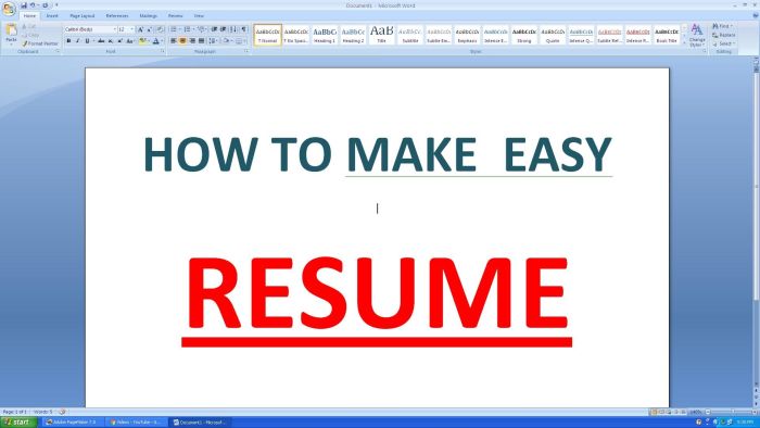 How to Make a Resume
