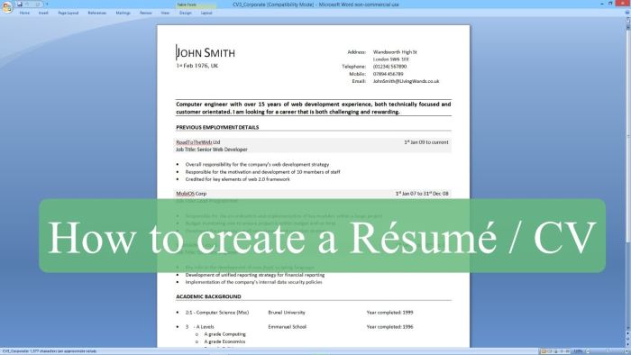 How to Make a Resume