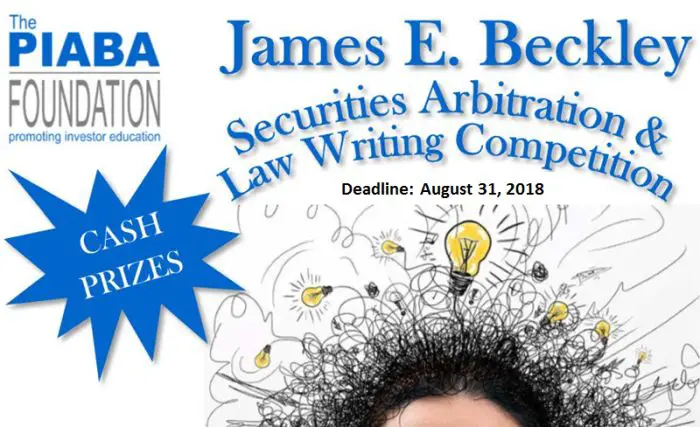 James E. Beckley Writing Competition