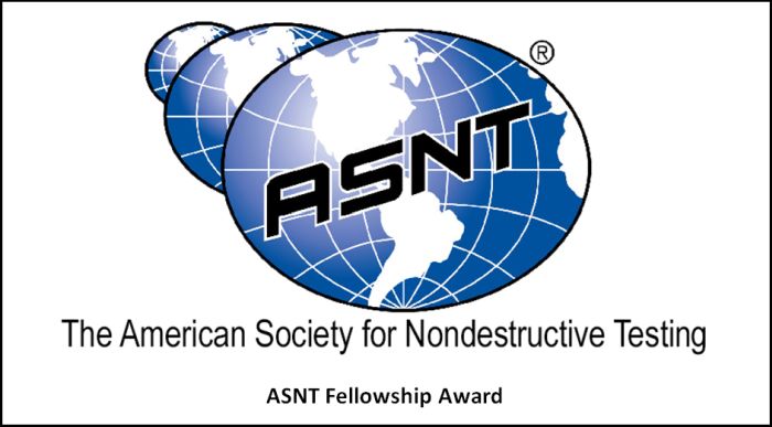 ASNT Fellowship Award 2018