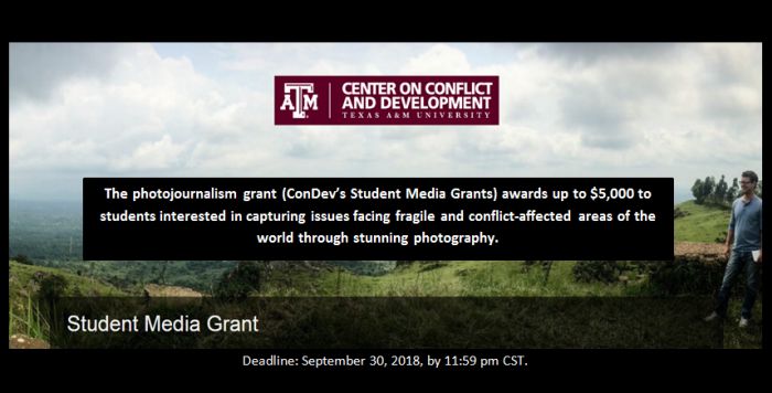 ConDev’s Student Media Grants