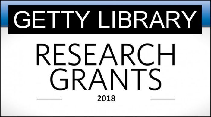 Getty Library Research Grants