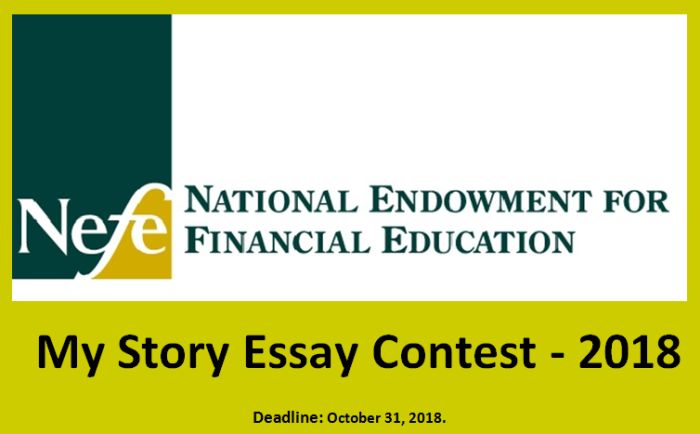 National Endowment for Financial Education My Story Essay Contest