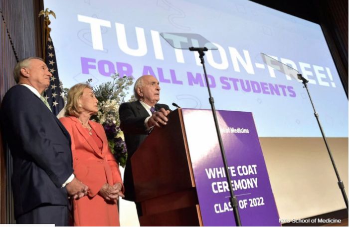 New York University will offer Free Tuition for Medical Students