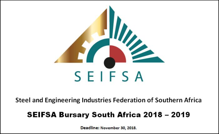 SEIFSA Bursary South Africa 2018