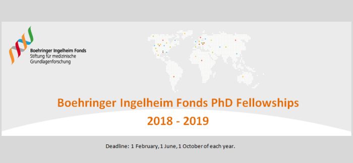 Boehringer Ingelheim Fonds PhD Fellowships