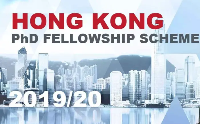 Hong Kong PhD Fellowship Scheme 2019-20