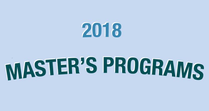 Top Master Programs 2018-19