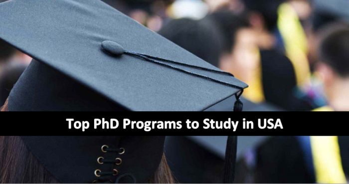 Top PhD Programs to Study in USA, 2018-2019