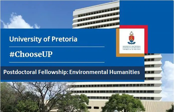 University of Pretoria Postdoctoral Fellowship in Environmental Humanities