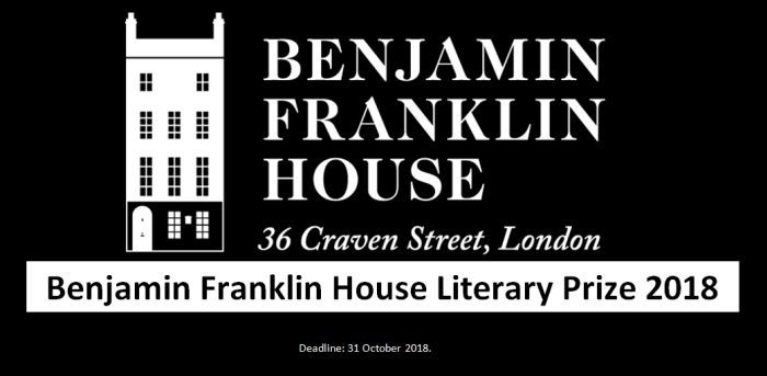 Benjamin Franklin House Literary Prize 2018