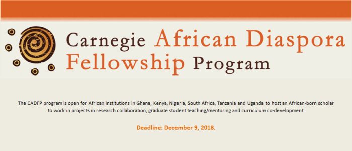 Carnegie African Diaspora Fellowship Program