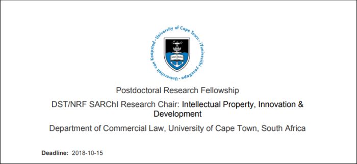 DST/NRF Postdoctoral Research Fellowship