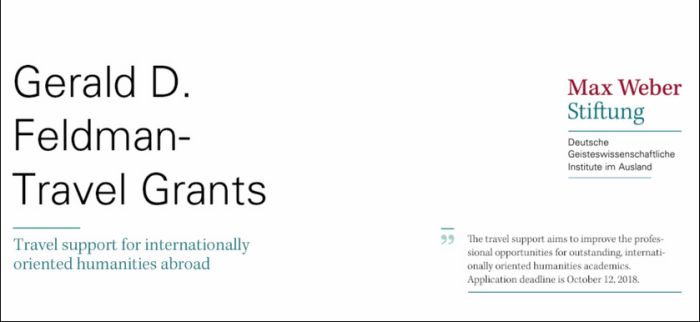 Gerald D. Feldman Travel Grants
