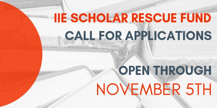 IIE Scholar Rescue Fund Fellowship