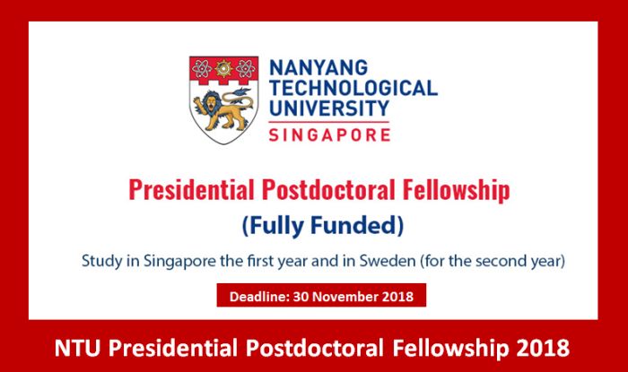 NTU Presidential Postdoctoral Fellowship