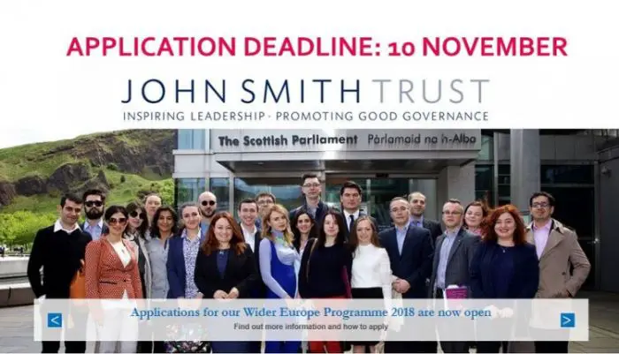 John Smith Trust Wider Europe Fellowship 2019