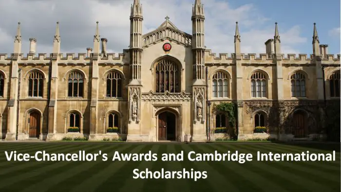 Vice-Chancellor's Awards and Cambridge International Scholarships