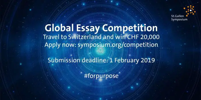 49th St. Gallen Symposium Essay Competition