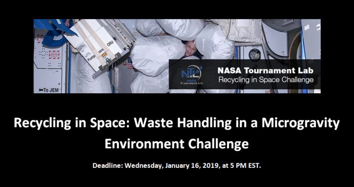 Recycling in Space Waste Handling in a Microgravity Environment Challenge
