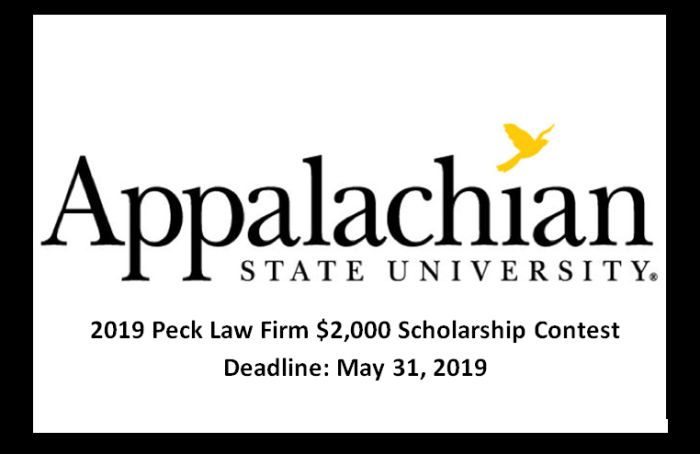 Peck Law Firm $2,000 Scholarship Contest