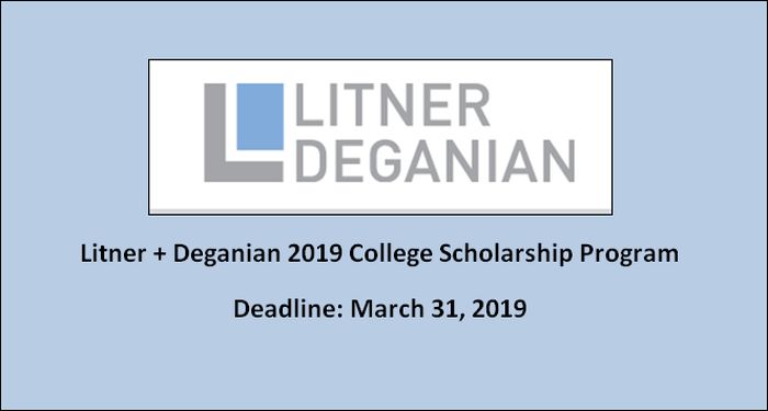 Litner + Deganian 2019 College Scholarship Program
