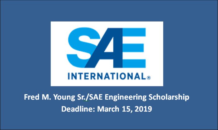 Fred M. Young Sr./SAE Engineering Scholarship