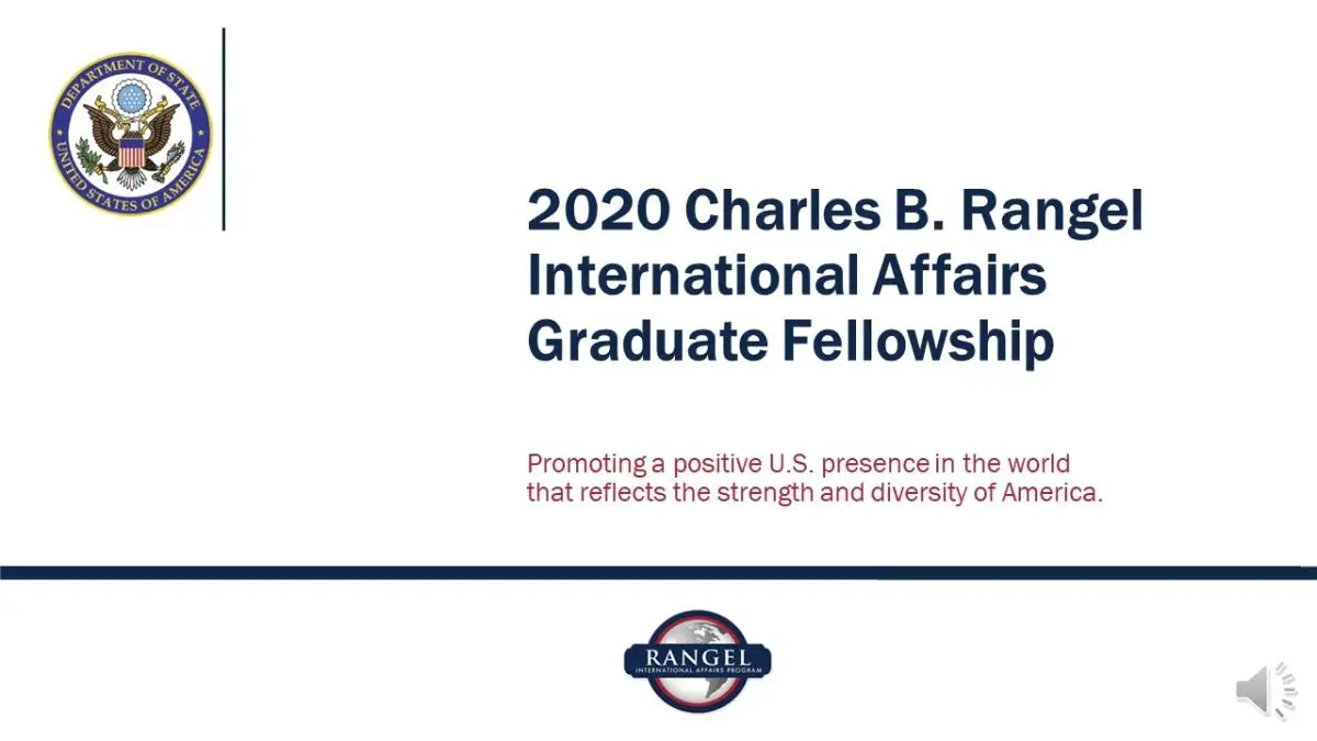 Charles B. Rangel International Affairs Graduate Fellowship