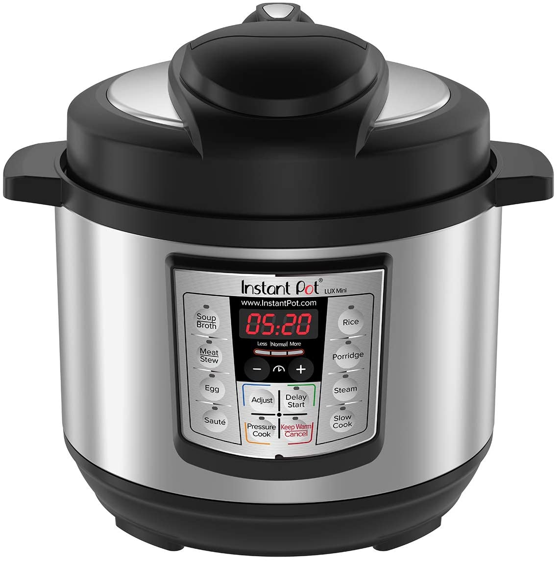 Instant Pot Lux Mini 6-in-1 Electric Pressure Cooker, Sterilizer Slow Cooker, Rice Cooker, Steamer, Saute, and Warmer, 3 Quart, 10 One-Touch Programs