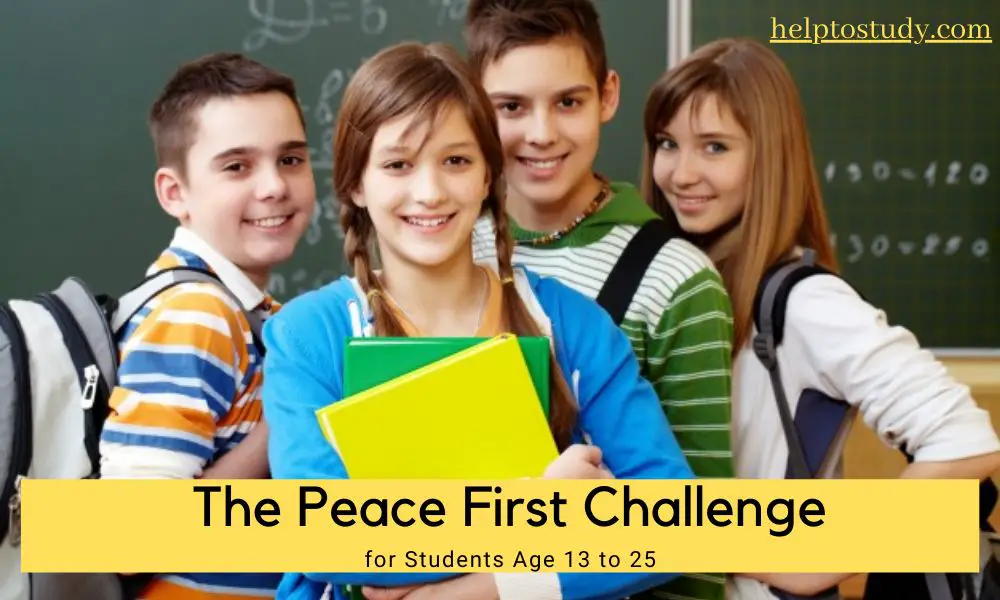 The Peace First Challenge for Students Age 13 to 25