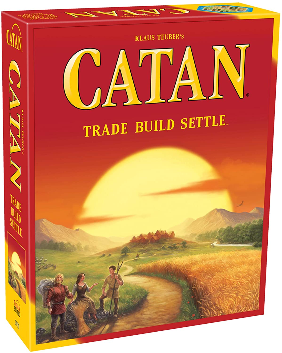 CATAN Board Game (Base Game) | Family Board Game | Board Game for Adults and Family | Adventure Board Game | Ages 10+ | For 3 to 4 players | Average Playtime 60 minutes | Made by Catan Studio