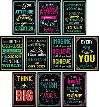 Multi-Coloured Stain Resistant Inspirational Posters