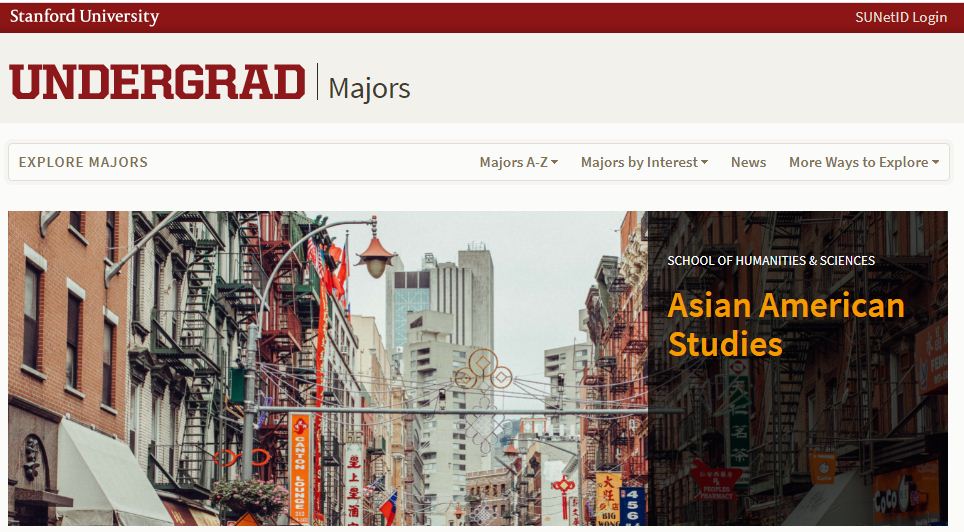 Stanford University Top Majors