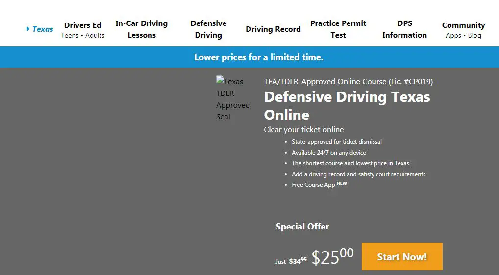 Online Defensive Driving Courses Texas