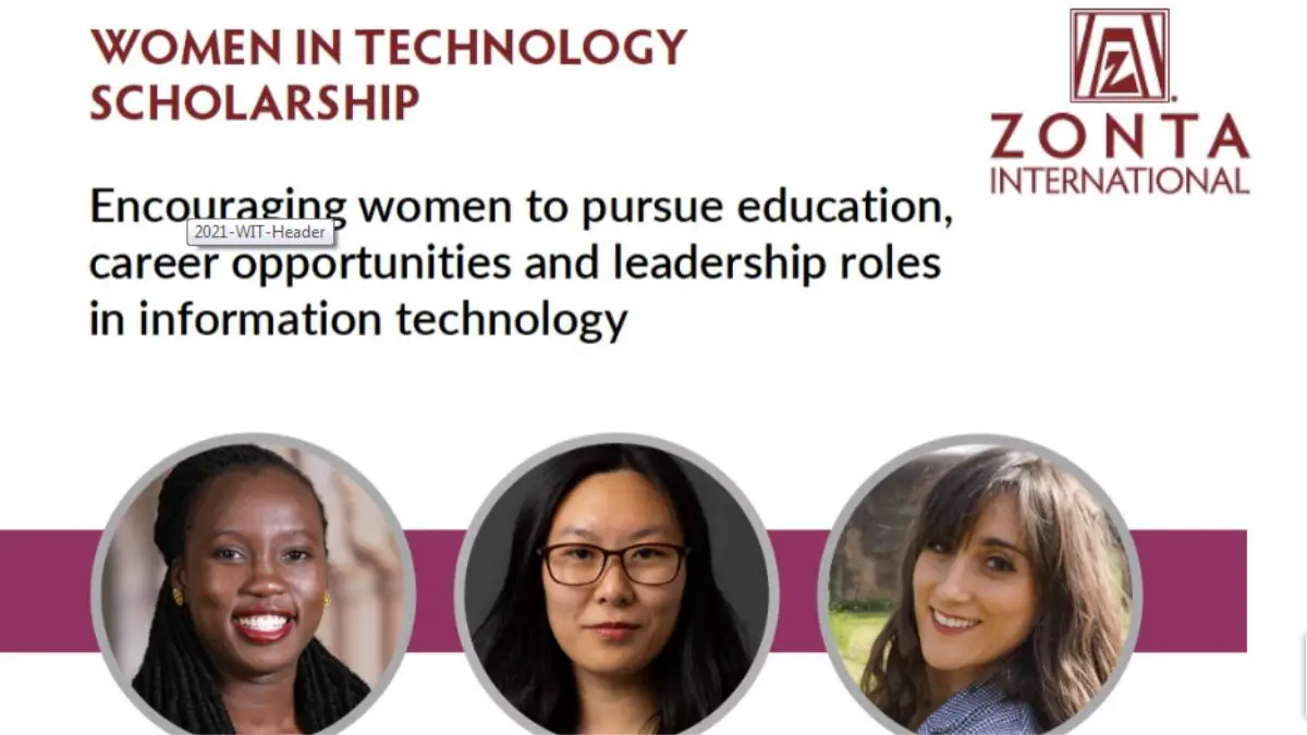 Zonta International Women in Technology Scholarships