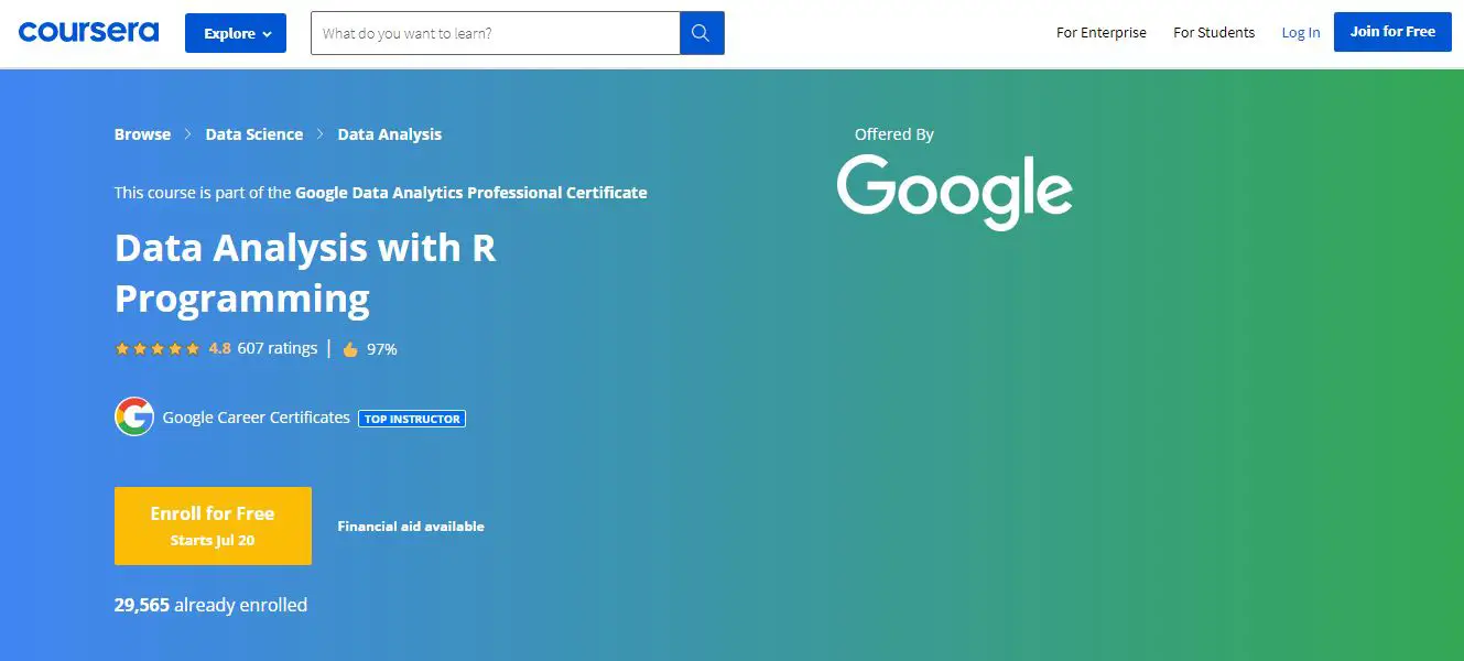 Best R Courses on Coursera