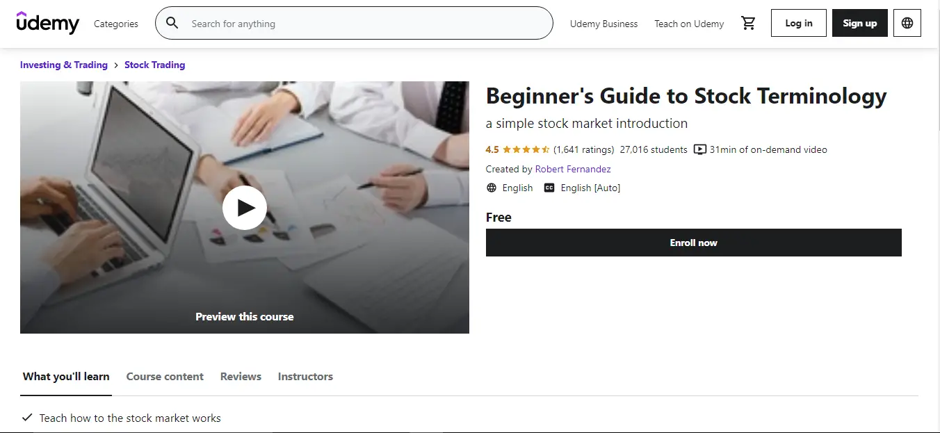 Best Udemy Stock Courses