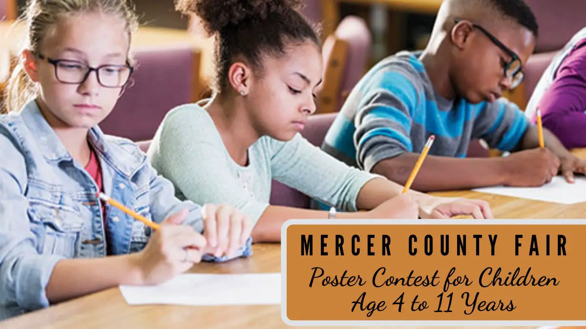 Mercer County Fair Poster Contest for Children Age 4 to 11 Years