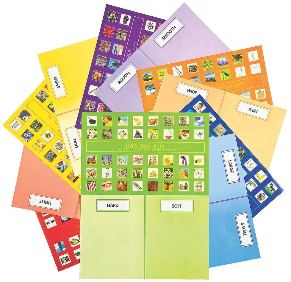 12 Sets of Classifying Sticker Scenes for Classroom Treats and Rewards