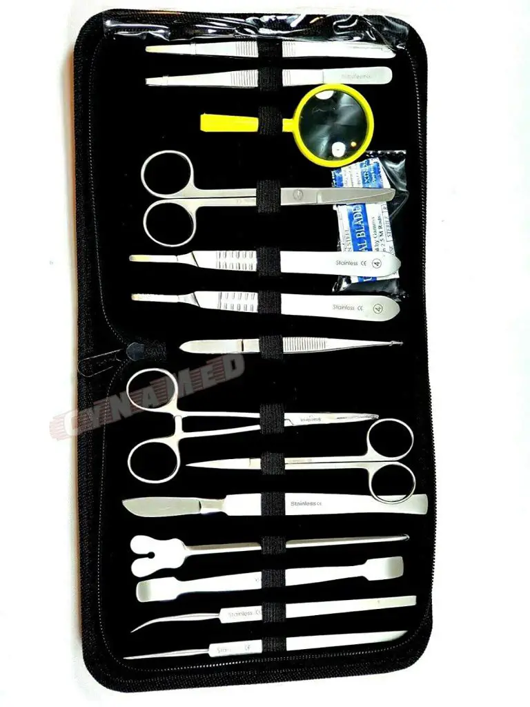 34 Pcs Advanced Biology Lab Anatomy Medical Student Dissection Kit Set 