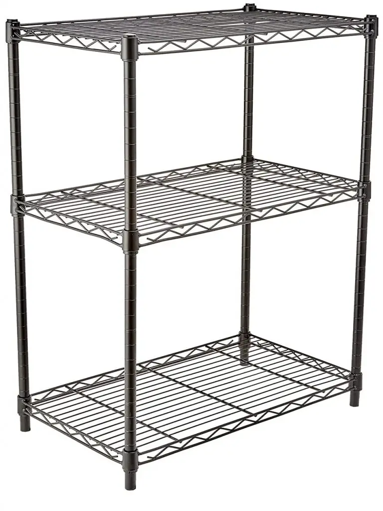 Amazon Basics Three Adjustable Shelves for Dorm Rooms for Keeping Essentials