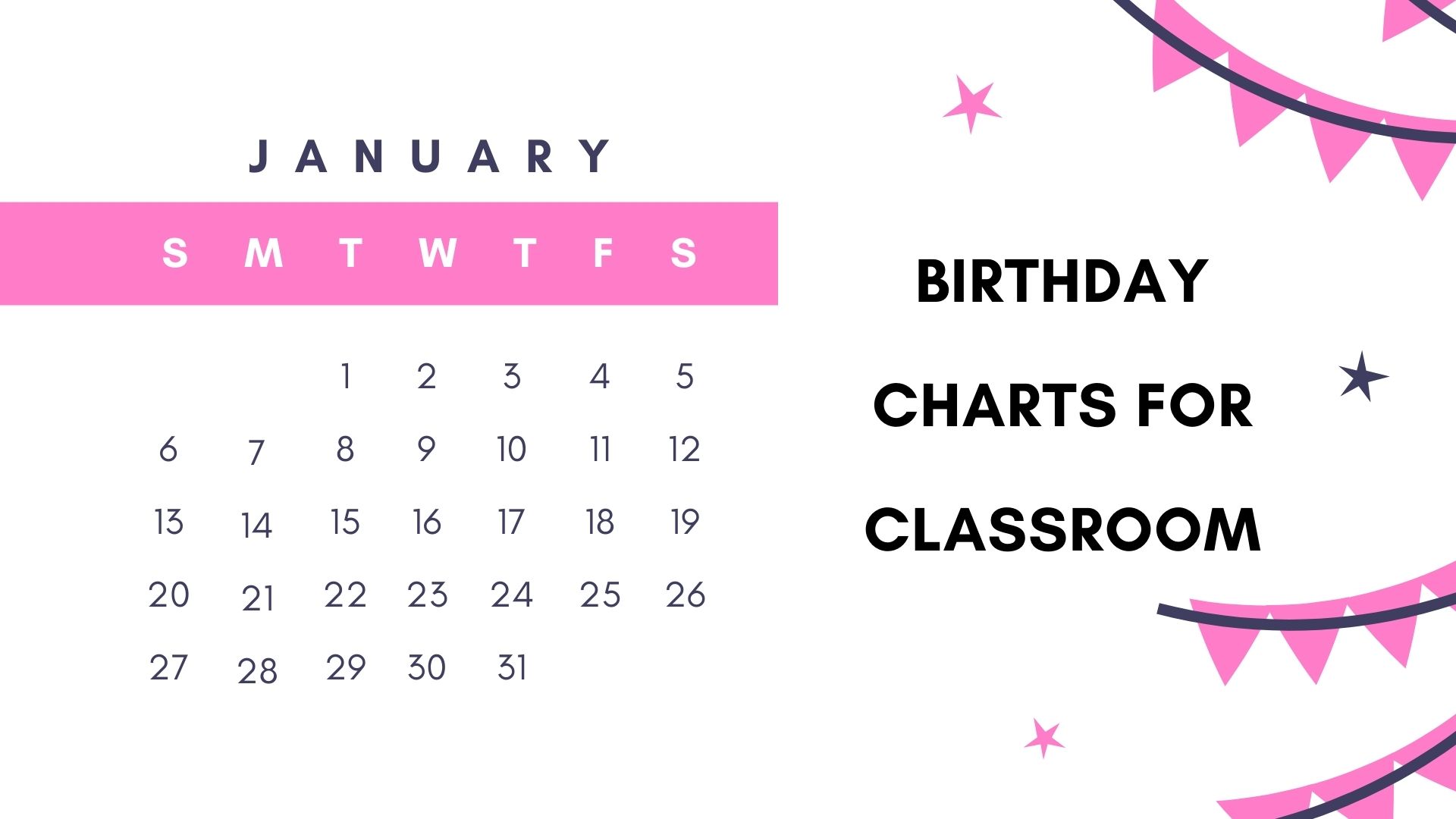 Birthday Charts for Classroom