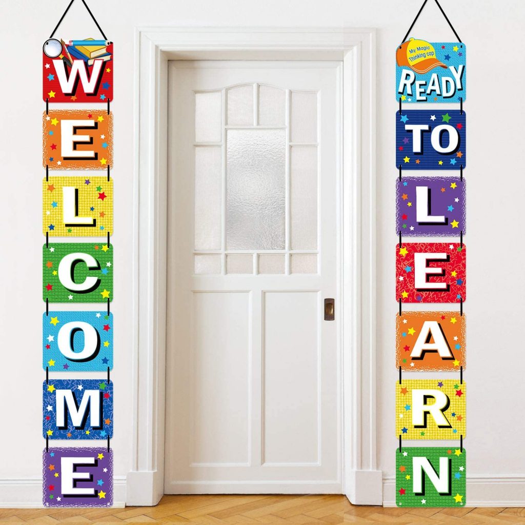 Blulu Back to School Banner for Kindergarten Pre-school Primary High School Classroom Decorations