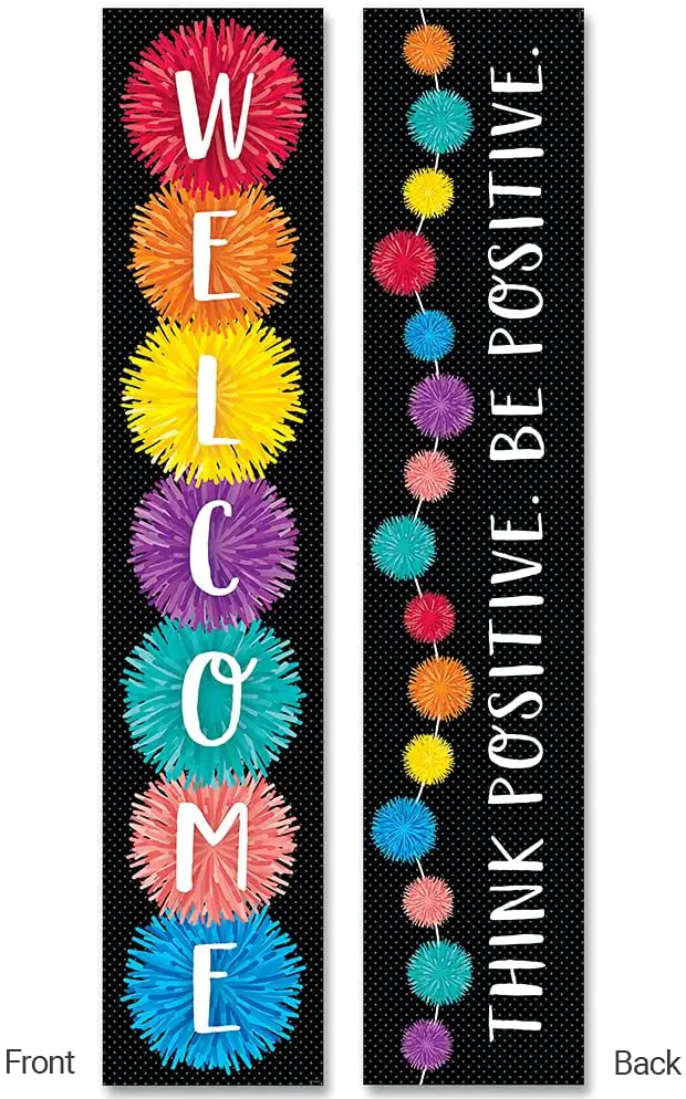 Creative Teaching Press Pom-Poms 2-sided Welcome Banner